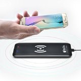 Bestrix Wireless Charger Qi Wireless Charging Pad for Samsung Galaxy S6EdgePlus Note 5 Nexus 4567 Nokia Lumia 920928 LG Optimus Vu2 HTC 8X  Droid DNA and All Qi-Enabled Devices Black