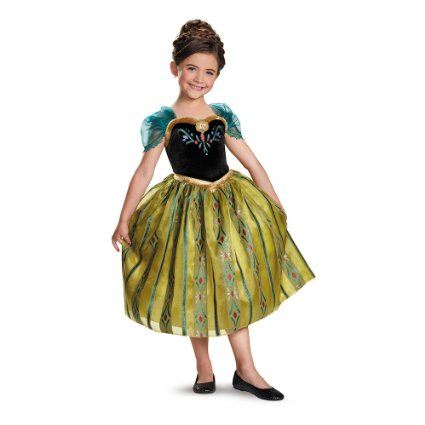 Disguise Disneys Frozen Anna Coronation Gown Deluxe Girls Costume Medium7-8