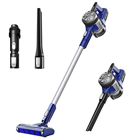 Eureka NEC122 PowerPlush Cordless Hard Floor Stick Vacuum Cleaner, Gray/Blue Violet