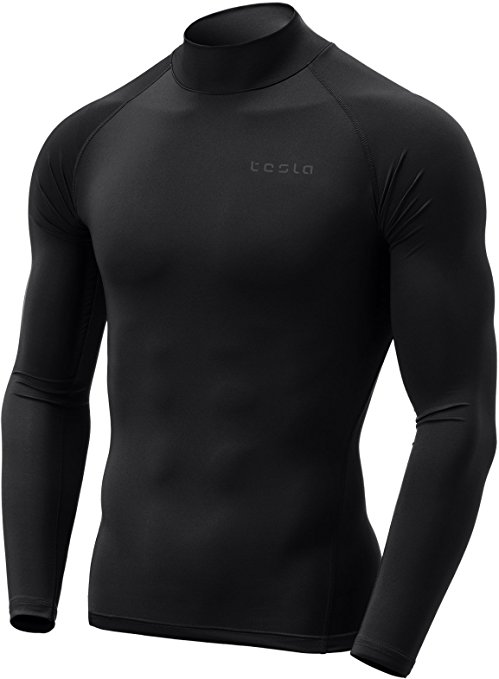 Tesla Men's Thermal WinterGear Compression Baselayer Mock Long Sleeve T Shirts YUT32/YUZ47/T32/T42