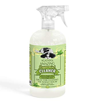 Agatha’s Pet Wellness Amazing Peppermint House Cleaning Spray ● Eliminate Doggie and Pet Odors ● All Natural ● Great for Kitchen, Bath, Laundry & More!