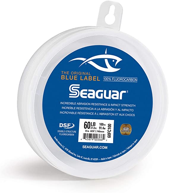 Seaguar Blue Label 100% Fluorocarbon Leader (DSF) 100yd 60lb