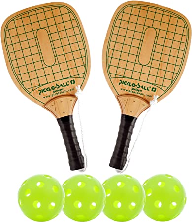 Pickle-Ball, Inc. Swinger Pickleball Paddle and Bundle Options - Quality Durable Wood Racquet and Sets