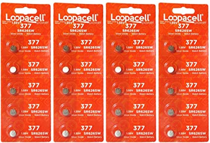 LOOPACELL 20 377 376 Silver Oxide Watch Batteries SR626SW SR626W