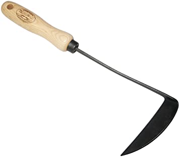 DeWit Left Hand Japanese Hand Hoe, Handheld Gardening Tool to Remove Grass, Weeds, and More