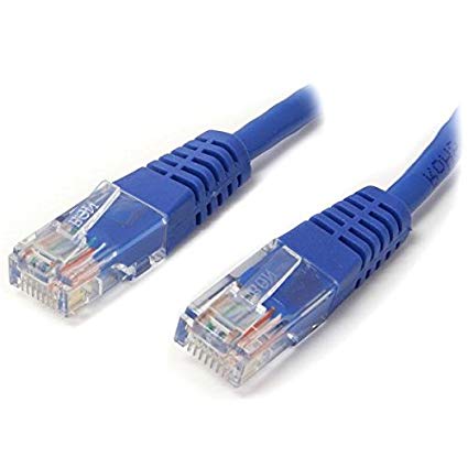 StarTech.com Cat5e Ethernet Cable - 25 ft - Blue - Patch Cable - Molded Cat5e Cable - Long Network Cable - Ethernet Cord - Cat 5e Cable - 25ft