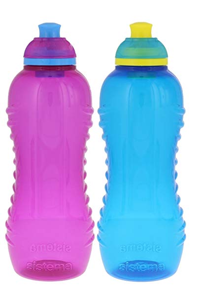 Sistema Lunch Twist 'n' Sip Water Bottle, 15.5 oz