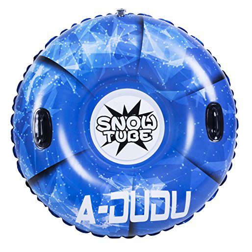 Snow Tube - Super Big 47 Inch Inflatable Snow Sled with Rapid Valves - Heavy Duty Inflatable Snow Tube Made by Thickening Material of 0.6mm - Free Waterproof Carrying Bag&Repair Kit [Kids&Adults]
