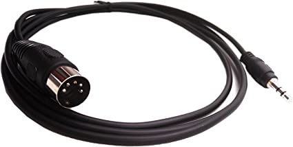 5-Pin DIN-Male Cable, 5 Pin Din to 3.5mm(1/8in) TRS Stereo Male Jack Stereo Audio Cable forB & O System Playing The Electronic Musical Instrument Signal Output 1.5m (5 feet,3.5M-5 DIN M)