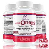 All in One Weight Loss Pills Maximum Strength Appetite Suppressant and Fat Burner No Prescription Needed Weight Loss Guaranteed 60 diet pills -765mg per capsule