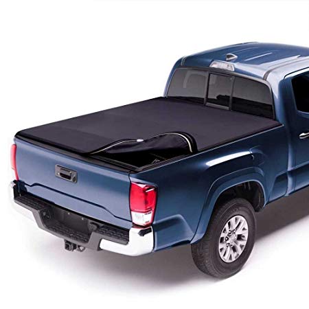 Prime Choice Auto Parts TC603356 6.5ft Bed Rubber Sealed Lock & Roll Up Soft Tonneau Cover