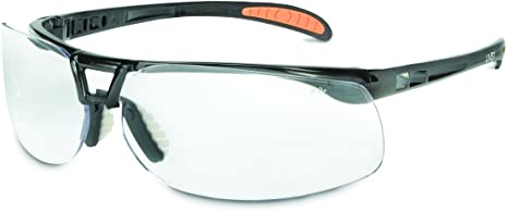 Uvex by Honeywell Protégé Safety Glasses, Metallic Black Frame with Clear Lens & HydroShield Anti-Fog Coating (S4200HS)