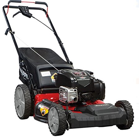 Snapper 21" Self Propelled Gas Mower with Side Discharge, Mulching, Rear Bag and Rear High Wheel