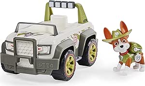 Paw Patrol, Tracker’s Jungle Cruiser Vehicle with Collectible Figure, for Kids Aged 3 and up