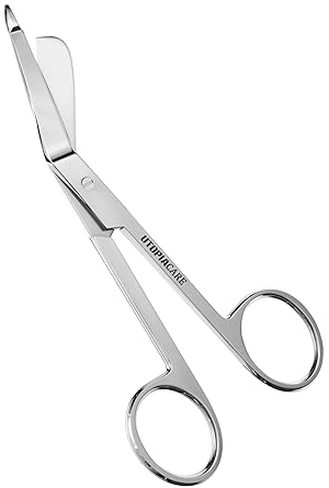 Utopia Care Medical Scissors - EMT and Trauma Shears - 4.5 Inch Nursing and Surgical Scissors - Stainless Steel Bandage Scissors for Nurses (Silver)