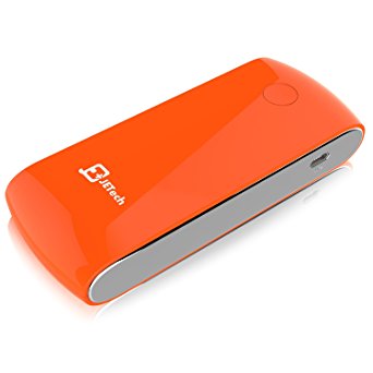 Battery Charger, JETech® 6,000mAh Portable External Power Bank Battery Charger Pack for iPhone 6/5/4, iPad, iPod, Samsung Devices, Smart Phones, Tablet PCs (2-Cell 6000mAh Orange)