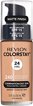Revlon Colorstay Foundation for Combination/Oily Skin, Medium Beige (Packaging May Vary)