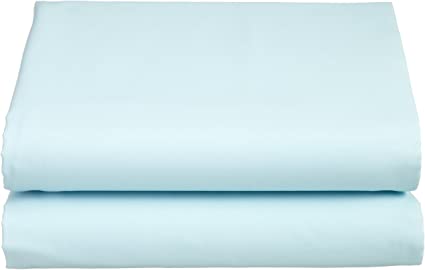 Cathay Luxury Silky Soft Polyester Single Fitted Sheet, King Size, Aqua