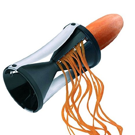 Vegetable Spiralizer Bundle - Spiral Slicer - Zucchini Spaghetti Pasta Maker - Black