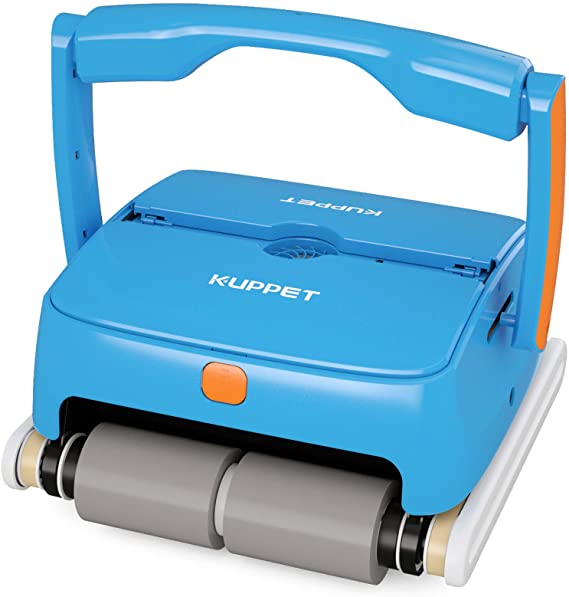 KUPPET Cordless Automatic Pool Cleaner - Robotic Pool Cleaner with 7800mAh Rechargeable Battery, 120 Mins Long Running Time, In Ground/Above Ground Pool Cleaner with Wall Climbing Function