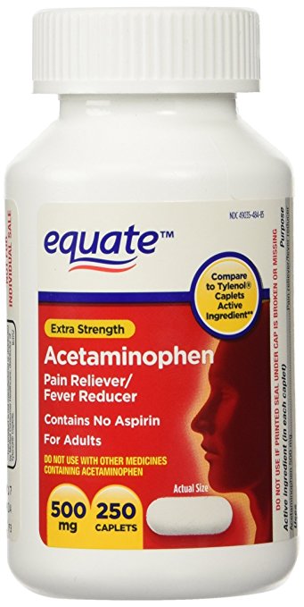 Equate Extra Strength Acetaminophen Twin-Pack 500mg, 500 tabs