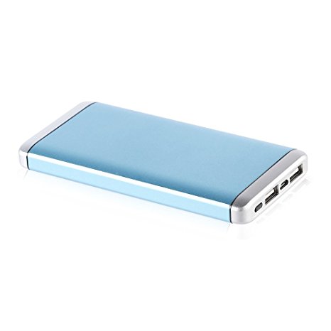 Power Bank, ACEHE Portable External Battery Mobile Charger (12000mAh, 2 USB Ports, 5V/4.8A Output, All Aluminum Alloy shell, Shiny Appearance, New 2017 Ultra-light, Ultra-Slim Design)