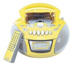 Sony Portable 1-Piece AM/FM/CD Cassette Boombox (CFDE75YELLOW)