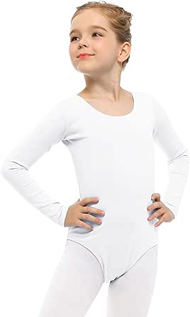 Stelle Long Sleeve Ballet Leotards for Girls Dance Leotard Black Gymnastics Ballet Outfits (Toddler/Little Kid/Big kid)