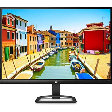 Newest HP 27 inch Full HD 1920 x 1080 LCD LED Display Business Monitor, Ultra-Wide 178° Angle Viewing, VGA & HDMI x 2, 10,000,000:1 Dynamic Contrast Ratio (Black) (Renewed)