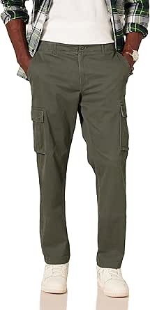 Amazon Essentials Men's Straight-Fit Stretch Cargo Pant (Available in Big & Tall)