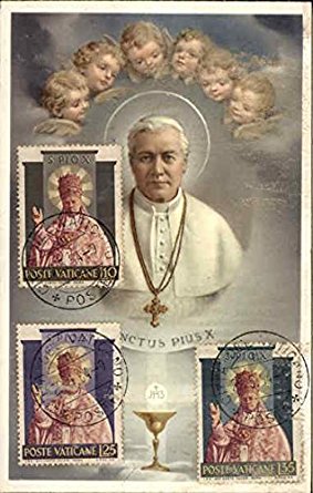 Pope Pius X Religious Original Vintage Postcard