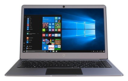 Gemini NC14 Ultra Slim aluminium Laptop, 14-inch Full HD IPS Notebook (Grey) - (Intel Dual Core Celeron N3350 Processor, 4GB RAM, 128GB SSD   32GB On Board SSD, Windows 10 Home, Bluetooth 4.0, Webcam)
