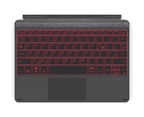 Inateck Wirless Keyboard for Surface Go, Bluetooth 5.1, 7-Color Backlight, Compatible with Surface Go [Only], KB02009 Black