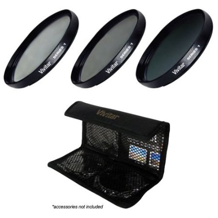 Vivitar 3-Piece Multi-Coated HD Filter Set (40.5mm UV/CPL/ND8)
