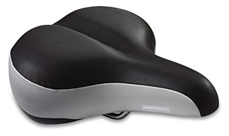 Diamondback Women's Pillow Top Bicycle Saddle, Black/Gray