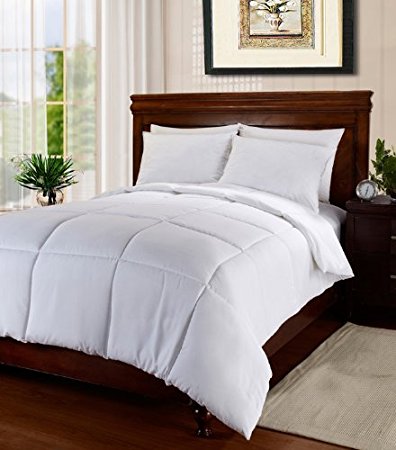 U.S. Polo Assn. Down Alternative Comforter, Full/Queen, White