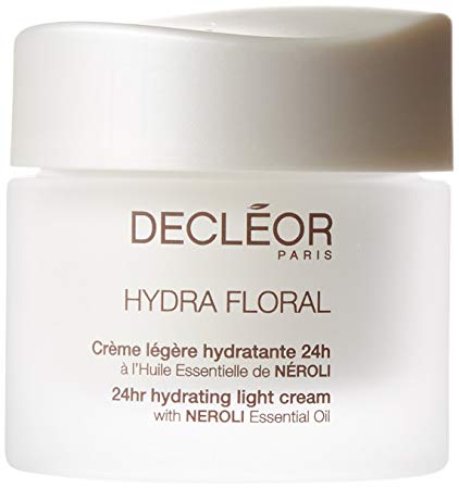 decleor Hydra Floral 24Hr Hydrating Light Cream with Neroli Essential Oil for Dehydrated Skin, 50 ml