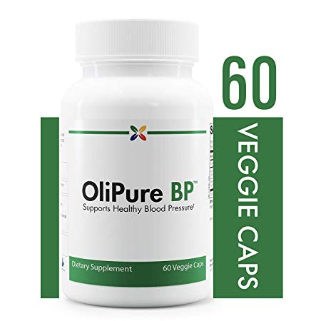 Olive Leaf Extract Blood Pressure Support Formula - OliPure BP - Supports Healthy Blood Pressure - Stop Aging Now - 60 Veggie Caps