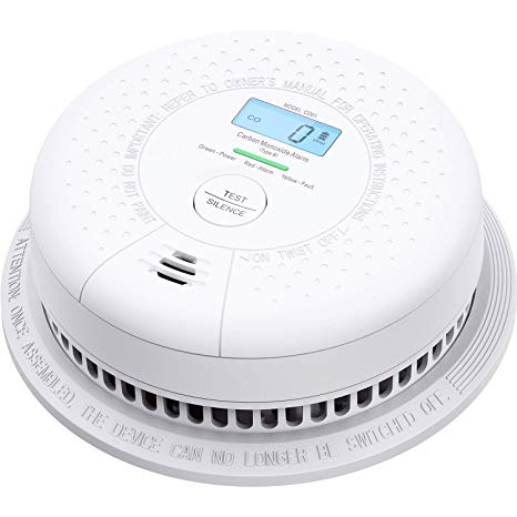 X-Sense 10-Year Battery Carbon Monoxide Alarm with Display, CO Alarm Detector Complies with EN 50291 Standard, Auto-Check & Silence Button, Easy Installation, CD01