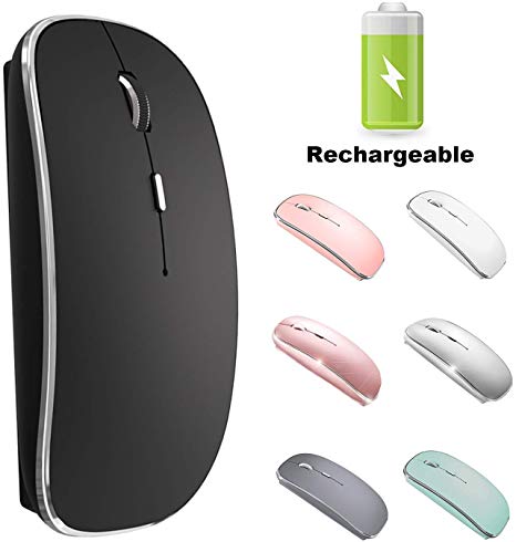Wireless Mouse for MacBook iMac Desktop Computer Wireless Mouse (Black)