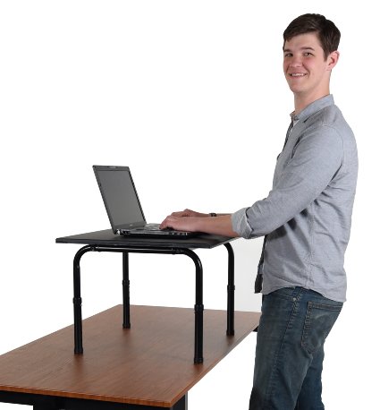 24" Wide Adjustable Height Standing Desk - Convert your desk to a standing desk