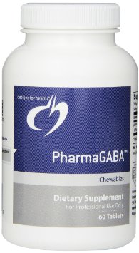Designs for Health - PharmaGABA Chewables - 60 tablets Health and Beauty