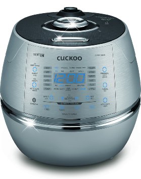 Cuckoo CRP-CHSS1009FN 10 Cup Pressure Rice Cooker, 110V, Metallic