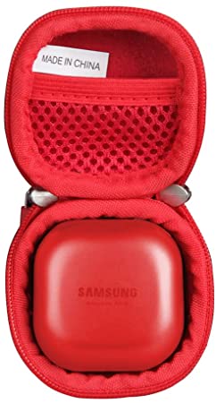 Hermitshell Travel Case for Samsung Galaxy Buds Live/Samsung Galaxy Buds Pro/Samsung Galaxy Buds 2 True Wireless Earbuds (Red)