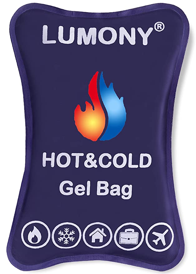 LUMONY® Hot and Cold Gel Bag For Pain Relief Sports Injuries,Knee,Shoulder,Lumbar, Joints, Muscle, Leg, Wrist,Nack and Back Pain Orthopedic Hot and Cold Gel Bag Pack Made In India(Gel Bag)
