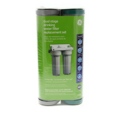 GE FXSVC Dual Stage Drinking Water Filtration System Replacement Filter (VOC)