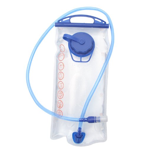 Hydration Bladder - Water Reservoir Pack with Removable Tube for 2 Liter / 70 Oz / 2L Backpack System Perfect for Bicycling, Climbing, Hiking. FDA Approved, Tasteless Large Opening Easy to Clean Bags