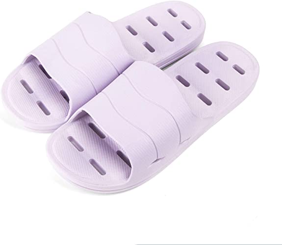 Quick Drying Sandals Comfortable Soft Non-Slip Drainage Hole for Bathroom Pool Gym