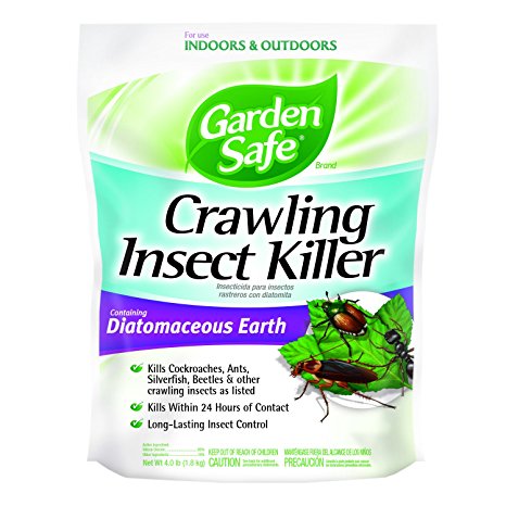 Garden Safe HG-93186 Crawling Insect Killer Containing Diatomaceous Earth,  4-Pounds