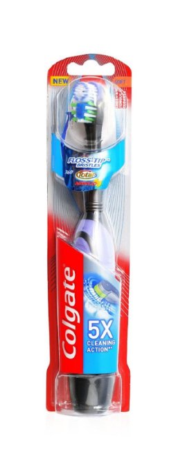 Colgate 360 Total Advanced Floss-Tip Battery Toothbrush, Soft